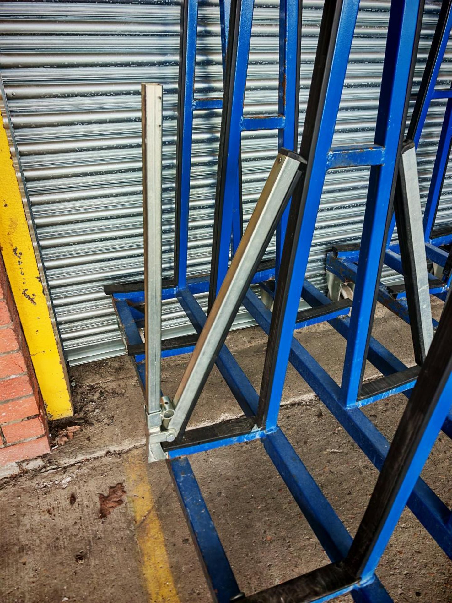 (4) Hegla LH53 mobile A-frame glass trolleys with securing attachment arms - Image 9 of 14
