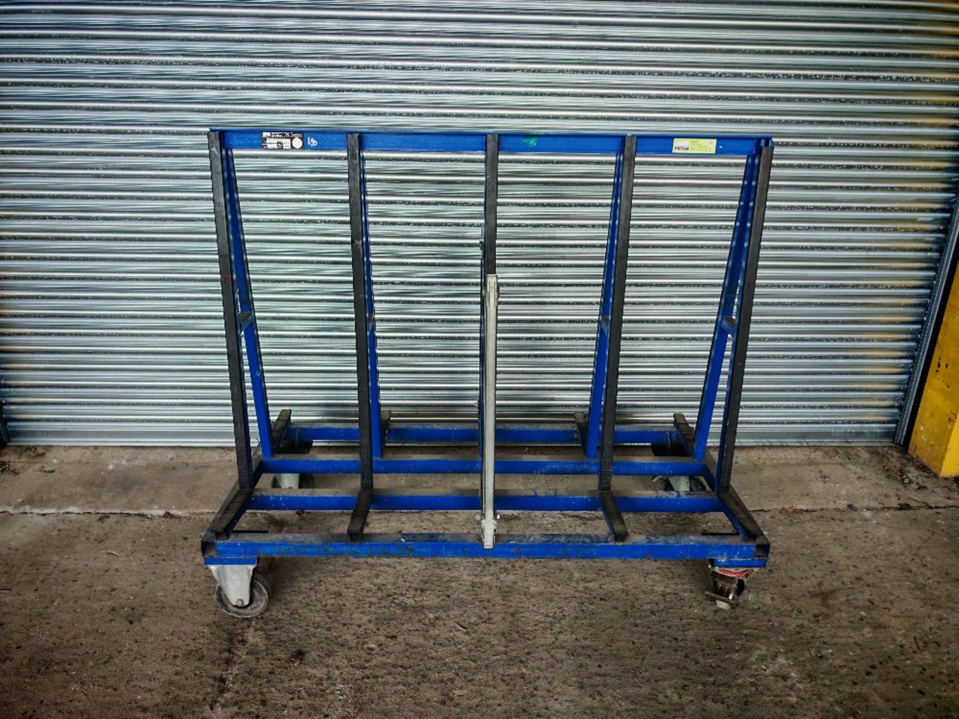 (4) Hegla TL110 mobile A-frame glass trolleys with securing attachment arms - Image 11 of 16