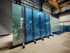 Quantity of large sheet glass stock
