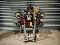 RBB glass vacuum lifter on rack