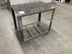Fabricated Steel Mobile Work Table