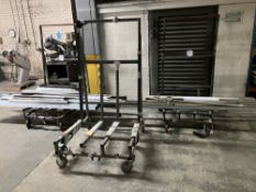 (3) Mobile steel framed product trolleys