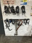 Quantity of Various Sized Clamps