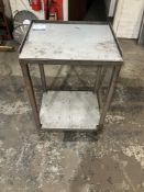 Mobile Steel fabricated workshop table