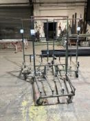 (3) Mobile steel framed product trolleys
