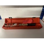 Torqueleader dial indicating torque wrench in case