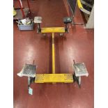 Height adjustable steel fabricated panel trolley