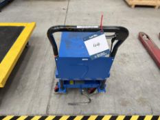 Hydraulic scissor lift platform trolley