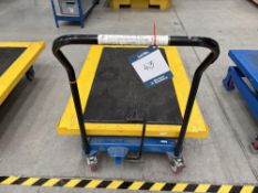 Hydraulic scissor lift platform trolley