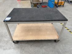 Steel frame 4 wheel trolley