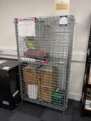 Steel multi shelf product cage