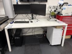 White Melamine Work Bench