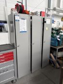 (3) steel personel lockers