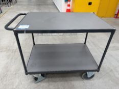Steel frame 4 wheel trolley