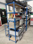 (7) bays of various boltless racking