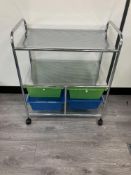 3 Tier Wheeled Shelving Unit