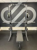 Bodymax Freestanding Frame With Weights, Exercise Bench And Bar