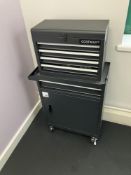 Costway Black Storage Wheeled Tool Chest Without Contents