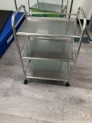 3 Tier Wheeled Shelving Unit