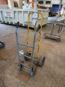 (2) Various Sized Steel Sack Trolleys
