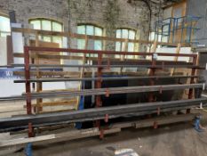 Mobile Double Sided 4-Tier Cantilever Bar Rack
