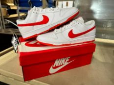 Nike Dunk Low Retro - White/Picante Red, Size 13 M