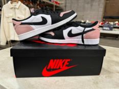 Nike Air Jordan 1 Retro Low OG - Black/Bleached Coral - White, Size 11 M