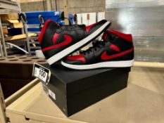 Nike Air Jordan 1 Mid - Black/Varsity Red-Summit White, Size 13 M