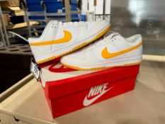 Nike Dunk Low Retro - White/University Gold, Size 13 M