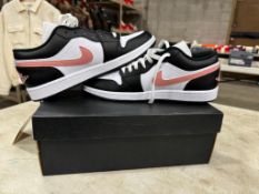 Nike Air Jordan 1 Low - White/Rust Pink -Black, Size 11 M