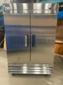 ANCASTER FOOD EQUIPMENT ND-CFD-2RR-E-HC STAINLESS STEEL SOLID DOUBLE DOOR COOLER