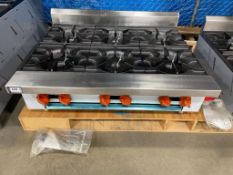 NEW SIERRA HP636 6-BURNER GAS COUNTERTOP HOT PLATE