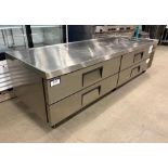 TRUE TRCB-96 4-DRAWER REFRIGERATED CHEF BASE