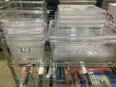 (12) ASSORTED SIZE BROWNE POLY CARB INSERTS - NEW