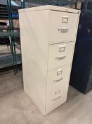BEIGE 4-DRAWER VERTICAL FILE CABINET