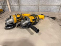 Lot of (2) DeWalt 5” Electric Angle Grinders
