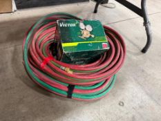 Lot of Asst. Oxy/Acetylene Hoses and Victor Pressure Regulator