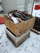 Lot of (2) Crates of Asst. Oxy/Acetylene Hoses, Extension Cords, etc.