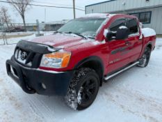 2011 Nissan Titan Pro-4X Crew Cab Pickup Truck, 206,120 km showing, VIN #: 1N6AA0EC5BN308983