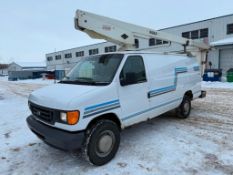 2003 Ford E350 Bucket Van, 202,983 kms Showing, VIN #: 1FTSS34L73HB03902