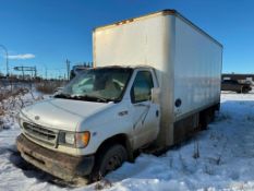 2002 Ford E-450 SD S/A Cube Van, 296,542kms Showing , *DOES NOT RUN* VIN # 1FDXE45S52HA09259
