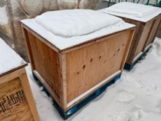 Crate of Assorted Hoses, Stands, etc.