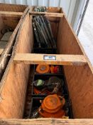 Crate of Asst. Fall Arrest Equipment, Turnbuckles, etc.