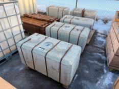 Lot of (5) Concrete Lego Blocks