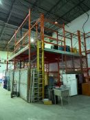 25' X 24' Pallet Rack and Beam Mezzanine w/ (16) 22'X42