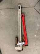 Lot of (2) Pipe Wrenches