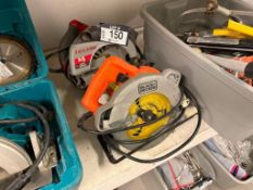 Lot of Black and Decker Circular Saw and Skilsaw Circular Saw