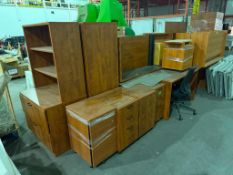 Large Lot of Asst. Office Furniture, Including Desks, File Cabinets, Shelving, etc.