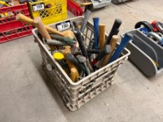 Crate of Asst. Hammers, Rubber Mallets, etc.