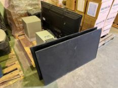 Lot of (3) Asst. TVs, Asst. Speakers, etc.